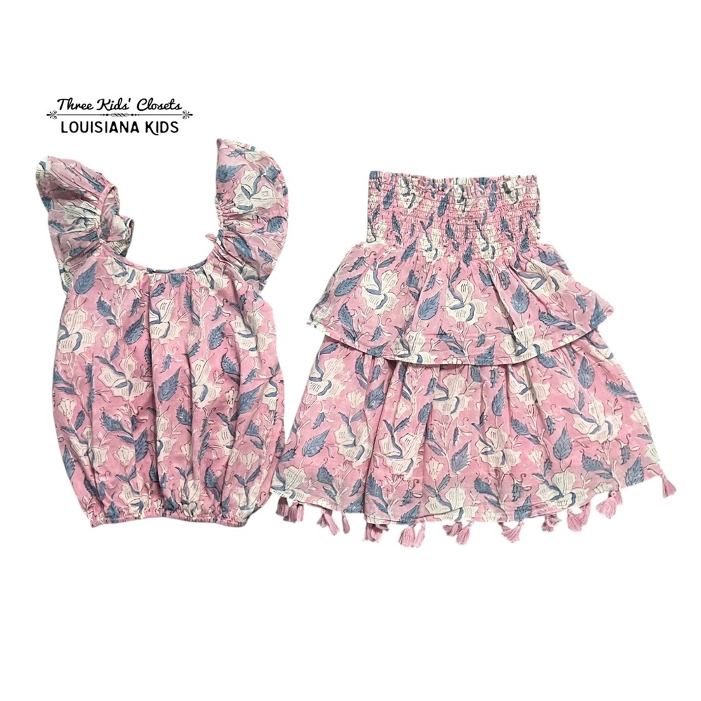 Pink Floral Matching Set - Picture 1 of 11